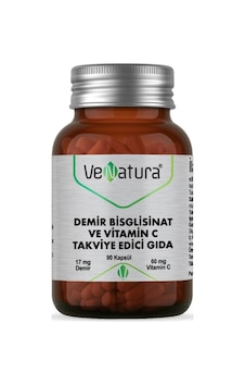 Venatura Demir Bisglisinat ve Vitamin C 90 Kapsül Venatura Demir Bisglisinat ve Vitamin C 90 Kapsül