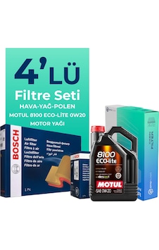 Bosch Honda Civic 1.6 Benzin FC5 Filtre Bakım Seti Motul Motor Yağlı (2016-2021) 4 Lü Bosch Honda Civic 1.6 Benzin FC5 Filtre Bakım Seti Motul Motor Yağlı (2016-2021) 4 Lü