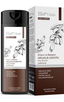 Bio Vitals Argan & Keratin Onarıcı ve Besleyici Şampuan 400 ML