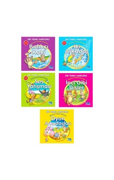 Dik Ve Temel Harflerle Eğlenceli Hayvan Öyküleri 5 Kitap Takım / 9789944414999