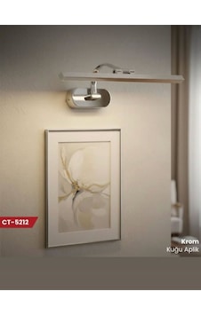 7w Kuğu Ledli Aplik Ct-5212 Krom Kasa