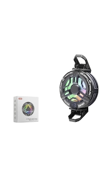 Manyetik Klipsli Telefon Soğutucu Fan Rgb Isı Göstergeli Siyah S38 Manyetik Klipsli Telefon Soğutucu Fan Rgb Isı Göstergeli Siyah S38