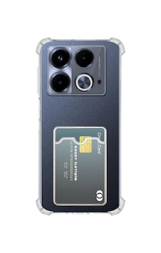 İnfinix Note 40 Kapak İle Uyumlu Kartlıklı Darbe Emici Özellikli Şeffaf Silikon Kılıf İnfinix Note 40 Kapak İle Uyumlu Kartlıklı Darbe Emici Özellikli Şeffaf Silikon Kılıf