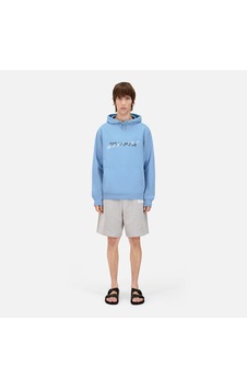 The Kooples Erkek Baskılı Kapüşonlu Mavi Sweatshirt The Kooples Erkek Baskılı Kapüşonlu Mavi Sweatshirt
