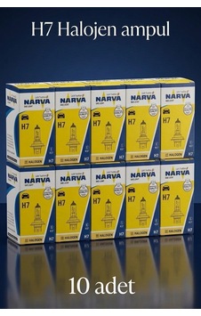 10 Adet Narva 12v H7 55w Far Ampulu