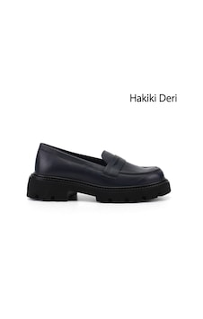 Gönderir Kadın Lacivert Antik Kalın Topuklu Hakiki Deri Loafer Ayakkabı Gdza13424353 Gönderir Kadın Lacivert Antik Kalın Topuklu Hakiki Deri Loafer Ayakkabı Gdza13424353