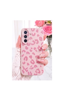 Fibaks Galaxy S22 Uyumlu Kılıf Pembe Leopar Şık Tasarımlı Premium İnce Soft Silikon Fibaks Galaxy S22 Uyumlu Kılıf Pembe Leopar Şık Tasarımlı Premium İnce Soft Silikon