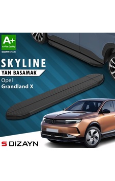 S-dizayn Opel Grandland 2 Elektrikli Skyline Siyah Yan Basamak 193 Cm 2024 Üzeri A+ Kalite