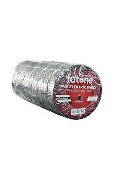 Fatone Yanmaz Pvc Elektrik Bantı Izole Bant 19mm 10yrd Siyah 10 Adet