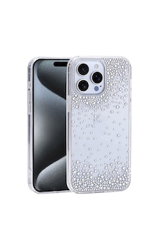 Apple iPhone Uyumlu 15 Pro Max Kılıf Airbag Tasarımlı Damla Taşlı Şeffaf Zore Pera Silikon Kapak - Şeffaf Apple iPhone Uyumlu 15 Pro Max Kılıf Airbag Tasarımlı Damla Taşlı Şeffaf Zore Pera Silikon Kapak - Şeffaf
