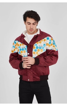 Tarzyeri Erkek İçi Astarlı İçten Yaka Kısmı Peluşlu Beyaz Şeritli Vintage 001