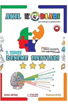 3. Sınıf Akıl Kodları Deneme Sınavları  -  Mahir Aktaş  -  Palme Eğitim