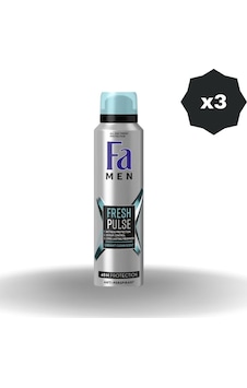 Deo Men Fresh Pulse 150 Ml - 3 Adet