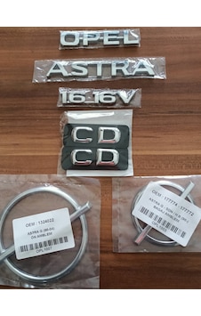 Opel Astra 1.6 16v Bagaj Yazısı Cd Ön Ve Arka Arma Logo Astra G