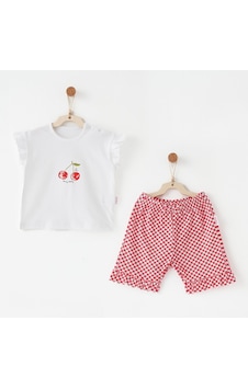 Andywawa Kız Bebek Takım 2 Parça Set Anw-ac26685 Kırmızı Andywawa Kız Bebek Takım 2 Parça Set Anw-ac26685 Kırmızı