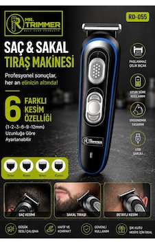 Jasper Jpr-055n Mavi Saç Ve Sakal Tıraş Makinesi Profesyonellere Özel 6 Farklı Kesim 120 Dk Kullanım Jasper Jpr-055n Mavi Saç Ve Sakal Tıraş Makinesi Profesyonellere Özel 6 Farklı Kesim 120 Dk Kullanım