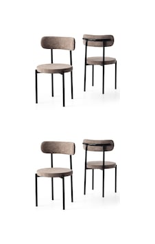 Alfa Metal Mutfak Sandalyesi 4 Lü Set 001