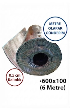 6 Metre Radyatör Petek Arkası Yalıtım Arkalığı Izolasyon Isı Yalıtım Alüminyum Folyo 600x100 Cm Rulo
