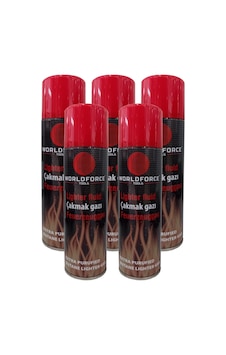 Worldforce 220 ML Çakmak Gazı 5 Adet Worldforce 220 ML Çakmak Gazı 5 Adet
