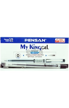 Jel Kalem- Pensan My-kıng 0.5 Mm Sıyah Metal Klp - 12 Adet Jel Kalem- Pensan My-kıng 0.5 Mm Sıyah Metal Klp - 12 Adet