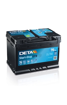 Deta 12v 70 Ah 760a Efb Start-stop Akü Deta 12v 70 Ah 760a Efb Start-stop Akü