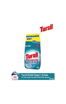 Tursil Matik Hepsi 1 Arada 10 Kg Ekonomik Boy Toz Çamaşır Deterjanı 66 Yıkama Ferahlık 9000101834574-6462 Tursil Matik Hepsi 1 Arada 10 Kg Ekonomik Boy Toz Çamaşır Deterjanı 66 Yıkama Ferahlık 9000101834574-6462