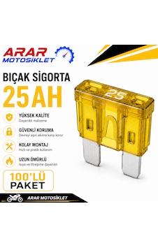 Bıçak Sigorta 25ah 1 Paket 100 Adet-arr3179 25 Bıçak Sigorta 25ah 1 Paket 100 Adet-arr3179 25