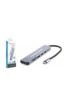 Hadron Hdx7835 Type-c Hdtv Combo Hdmi 4k 30hz 3-usb3.0 + Sd + Tf 7ın1 Gri Hadron Hdx7835 Type-c Hdtv Combo Hdmi 4k 30hz 3-usb3.0 + Sd + Tf 7ın1 Gri