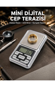 Mey İthalat Taşınabilir Dijital Cep Terazisi 5 Ölçüm Birimli
