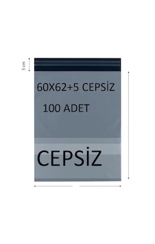 60x62+5 100 Adet Cepsiz Kargo Poşeti Cac Plastik 60x62+5 100 Adet Cepsiz Kargo Poşeti Cac Plastik