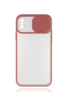 Kilifone - Apple Uyumlu iPhone Xs Max 6.5 - Kılıf Slayt Sürgülü Arkası Buzlu Lensi Kapak - Pembe Açık Kilifone - Apple Uyumlu iPhone Xs Max 6.5 - Kılıf Slayt Sürgülü Arkası Buzlu Lensi Kapak - Pembe Açık
