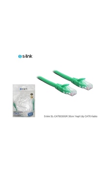 S-Link Sl-Cat6030Gr 30Cm Yeşil Utp Cat6 Kablo