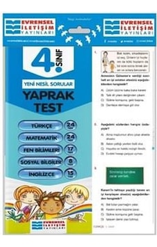 4.Sınıf Tüm Dersler Yaprak Test - Evrensel Iletişim Yayınları