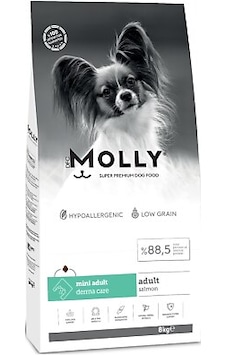 Molly Mini Adult Derma Care Somonlu Küçük Irk Yetişkin Köpek Maması 8 KG Molly Mini Adult Derma Care Somonlu Küçük Irk Yetişkin Köpek Maması 8 KG