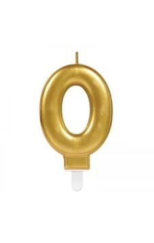 0 Rakam Mum Gold Renk Gold