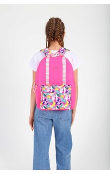 Kaukko Double Stripe Sırt Çantası Pink K1762 Pembe