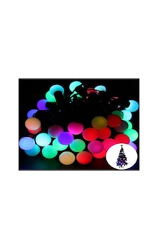 5 Metre 28 Led Fişli Rgb Mini Top Led Siyah Kablo - Led Işık