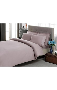 Taç Premium Basic Stripe King Size Saten Nevresim Takımı Lila Taç Premium Basic Stripe King Size Saten Nevresim Takımı Lila