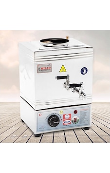 Mizan 15 Model Pleytsiz Krom 10 LT Elektrikli Kahveci Çay Kazanı Mizan 15 Model Pleytsiz Krom 10 LT Elektrikli Kahveci Çay Kazanı