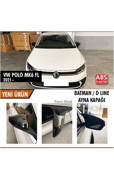 Polo Mk6 Fl Batman Yarasa Ayna Kapağı Piano Black / 2021 Sonrası