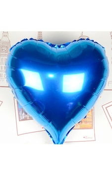 Kalp Uçan Balon Folyo Mavi 80 Cm 32 İnç 4604 Siyah Kalp Uçan Balon Folyo Mavi 80 Cm 32 İnç 4604 Siyah