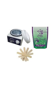 Ege Sir Ağda Makinesi + Vi-Vet Azulen Granül İnci Ağda 250 ML + Spatula x 5 Ege Sir Ağda Makinesi + Vi-Vet Azulen Granül İnci Ağda 250 ML + Spatula x 5
