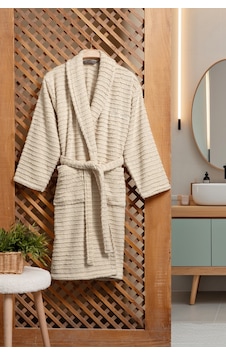 Pierre Cardin Soft Bornoz Wave Bej Bej Pierre Cardin Soft Bornoz Wave Bej Bej