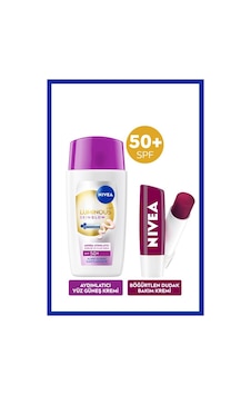 Spf50+ Luminous630 Skin Glow Aydınlatıcı Yüz Güneş Kremi 40ml Ve Böğürtlen Renkli Dudak Bakım Kremi Spf50+ Luminous630 Skin Glow Aydınlatıcı Yüz Güneş Kremi 40ml Ve Böğürtlen Renkli Dudak Bakım Kremi