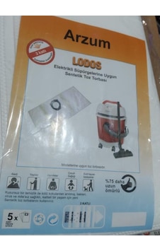 Arzum Lodos Ar 481 Süpürge Bez Toz Torbası 5 Adet Arzum Lodos Ar 481 Süpürge Bez Toz Torbası 5 Adet