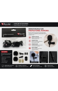 Rycote Lavalier Accessories Profesyonel Yaka Mikrofonu Aksesuarı Made İn Uk