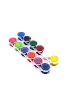 Parmak Boyası 12 Renk X 20 Ml. Birleşik Pot Karışık Çok Renkli