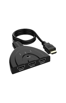 Pm-17229 3 Giriş 1 Çıkış Hdmı Switcher Çoğaltıcı Toplayıcı Aparat 30 Cm Kablolu Seçme Düğmeli Pm-17229 3 Giriş 1 Çıkış Hdmı Switcher Çoğaltıcı Toplayıcı Aparat 30 Cm Kablolu Seçme Düğmeli