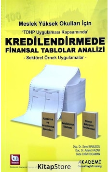 MYO Kredilendirmede Finansal Tablolar Analizi - Sektörel Örnek Uygulamalar - Adalet Hazar - Akademi Consulting MYO Kredilendirmede Finansal Tablolar Analizi - Sektörel Örnek Uygulamalar - Adalet Hazar - Akademi Consulting