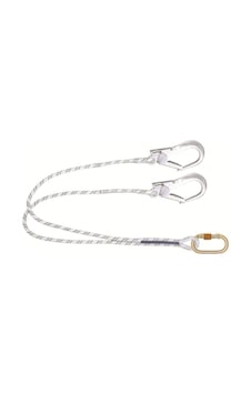 Ki231 Çift Kollu Statik Halatlı Lanyard Büyük Kancalı Ki231 Çift Kollu Statik Halatlı Lanyard Büyük Kancalı